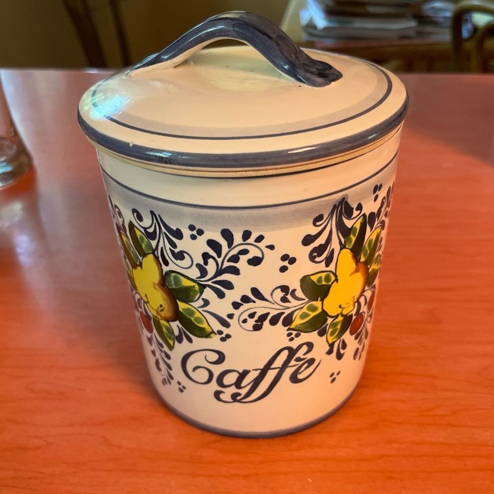 Italian Caffe Canister